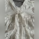 Free People  Sweeter Side Eyelet Top white, size XS oversized 19” P2P Photo 5