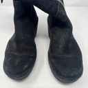 Fly London  Women's Suede Black Wedge Calf Boots Size 35 Photo 3