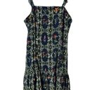 Agua Bendita  Target Mini Dress Navy Floral Flutter Strappy Sleeve Size Medium Photo 1