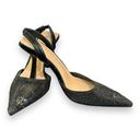 Anne Klein  Womens Akivan VAN02F9 Black Pointed Toe Mule Stiletto Heels Size 5 Photo 5