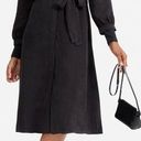 Everlane  The Cupro Blouson Dress Textured Coal Black NEW Photo 0