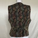 Talbots Talbot’s Paisley Vest Vintage Trendy Women’s Size 10 Medium Photo 2