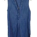 RD Style  Chambray Sleeveless Shirt Women’s size S Photo 0