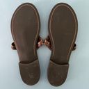 Jack Rogers Georgica Studded Brown Leather Slip On Thong Sandals Photo 7