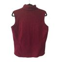 Woolrich  fleece vest M Merlot Wine Maroon color zip up, pockets burgundy Photo 1