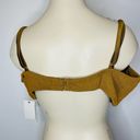 Good American NWT  Crinkle Always Fit Twist Bikini Top 4XL Bronze Brown Swimwear Photo 19