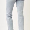 Risen Lightwash HIGH RISE DISTRESSED STRAIGHT LEG JEANS Photo 1