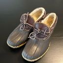 L.L.Bean  duck shoes Sherpa lined barely boots Photo 0