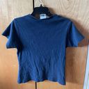 New York & Co. Dark Blue T-shirt Photo 5