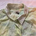 Pilcro  womens XL Anthropologie tye dye button up shirt casual cute long sleeve Photo 4