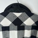 Orvis  Buffalo Plaid Black & White Fleece Lined Shacket Women's L Photo 5