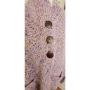 Coldwater Creek  Cozy Cardigan Size Small, Large Wooden Statement Buttons Photo 3