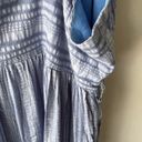 Davi & Dani  Dress Womens 3XL Blue Striped Maxi Summer Boho Button Down Coastal Photo 5