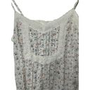 Joie  White Floral Cami Tank Lace Trim Women's Size Small Photo 2