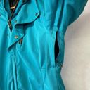 Obermeyer  Eden Jacket Ski Coat Sz 10 Teal Thumb Holes Snowboard Fur Hood Photo 3