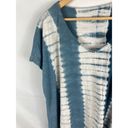 J.Jill  Pure Jill Tie Dyed Dolman Tee Blue White Size XL Photo 2