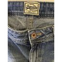 Superdry Vintage  Boyfriend Denim Cut-Off Shorts 28 Womens Distressed Side Slit Photo 7