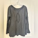 Lululemon  gray long sleeve open back tee size Small Photo 1