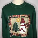 Hanes Vintage Emerald Green Christmas Sweater Premium Weight Heavy Sweater XL Photo 1