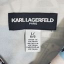 Karl Lagerfeld  Women's Button-down Paris Print Shirt. Size: L Photo 9