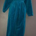 Vintage Blue California ROC  Velour Long Sleeve Jumpsuit Jumper Women’s Medium Photo 1