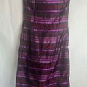 Jessica McClintock  Gunne Sax Strapless Purple Mixed Print Cocktail Dress Sz 11 Photo 10