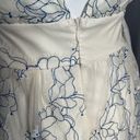 LULU’S CREAM & BLUE LAYERED V NECK SUNDRESS SMALL New Photo 10