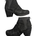 Jambu  Charleston Black Suede Almond Toe Chunky Block Heel Cutout Ankle Boots 9 Photo 0