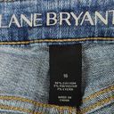 Lane Bryant  Skinny Jeans with Plaid Flannel Patches Size 16 Skinny Ankle Denim Photo 6