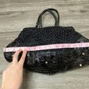 Buckle Black Faux Fur Double Strap Shoulder Bag with  Photo 7