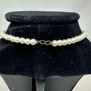 American Vintage Vintage Novelty Faux Pearl Tie Necklace *Small Neckline Photo 3