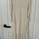 Reformation NEW  Hallie Maxi Long Sleeve Dress 6 Victorian Ruffle Cream Dress Photo 9