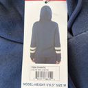 Nautica NWT!  Blue White Womens Lightweight Pullover Sweatshirt Hoodie Medium Photo 4