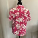 Caribbean Joe NWT  Pink Women’s Hawaiian Aloha Shirt Size Medium Photo 10