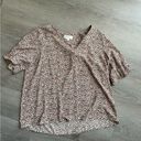 Bohme Böhme Floral Short Sleeve Blouse Size Small Photo 0