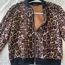 SheIn Leopard Bomber Jacket Photo 4