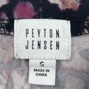 Peyton Jensen Evereve  long sleeve black floral sweatshirt top size small Photo 3