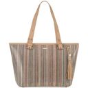 Brahmin EUC  Multicolor Striped Cardenas Medium Asher Tote Handles & Tassel Accen Photo 0