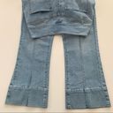 Forever 21  Light Wash Blue Wide Leg Cropped High Rise Jeans Size 29 Photo 6