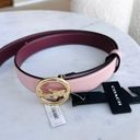 Coach  Horse & Carriage Signature Buckle Belt, Pink, Size Small $128 Photo 2