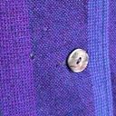 Vintage Avoca Collection Wool Woven Purple Jacket Made in Ireland L Size L Photo 1