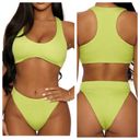 Naked Wardrobe  Swim Lime Smocked 2 Pc Bikini NEW Womens Sz S Style NW-W0538 Photo 63