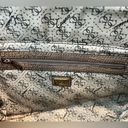 Guess NWT‎ Vintage  “Saddle” Faux Crocodile Skin Shoulder Bag Signature Black/tan Photo 7