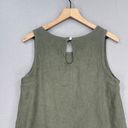 Lungo L’arno Lungo L'Arno Linen Dress Womens Medium Green Beach Summer Popover Casual Shift Photo 7