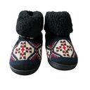 Muklucks MUK LUKS Sherpa Fold Over Cuff Memory Foam Slipper Booties NEW Size Small Photo 2