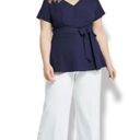 Lane Bryant  The Laney Wide Leg Crop Pants High Rise with Power Pockets NEW 18 Photo 1