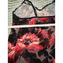 Lane Bryant  Intimates Top Size 26/28 Black Pink Purple Floral Elegant Lace Photo 4