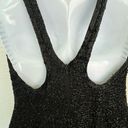 Oleg Cassini BLACKTIE by  Black Beaded sleeveless racer back dress SZ 4 GORGEOUS! Photo 4