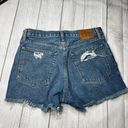 Levi's  Wedgie Short High Rise Medium Wash Distressed Cut Off Denim Shorts Sz 30 Photo 7