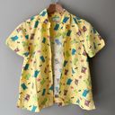 Christopher & Banks Vintage  Yellow Summer Beach Vacay Y2K Button Down Shirt S Photo 2